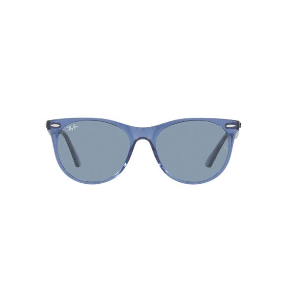 Ray-Ban Transparent Wayfarer II Blue RB2185 Unisex Sunglasses - Picture 4 of 4